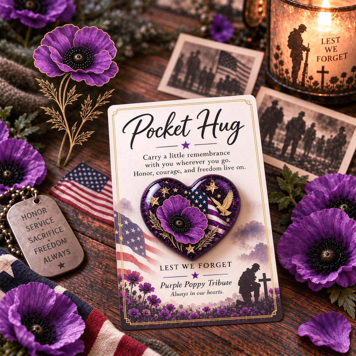 š„Hot Saleš„ - šŗ Pocket Hug⢠Remembrance - A Little Keepsake of Love, Honor & Memories
