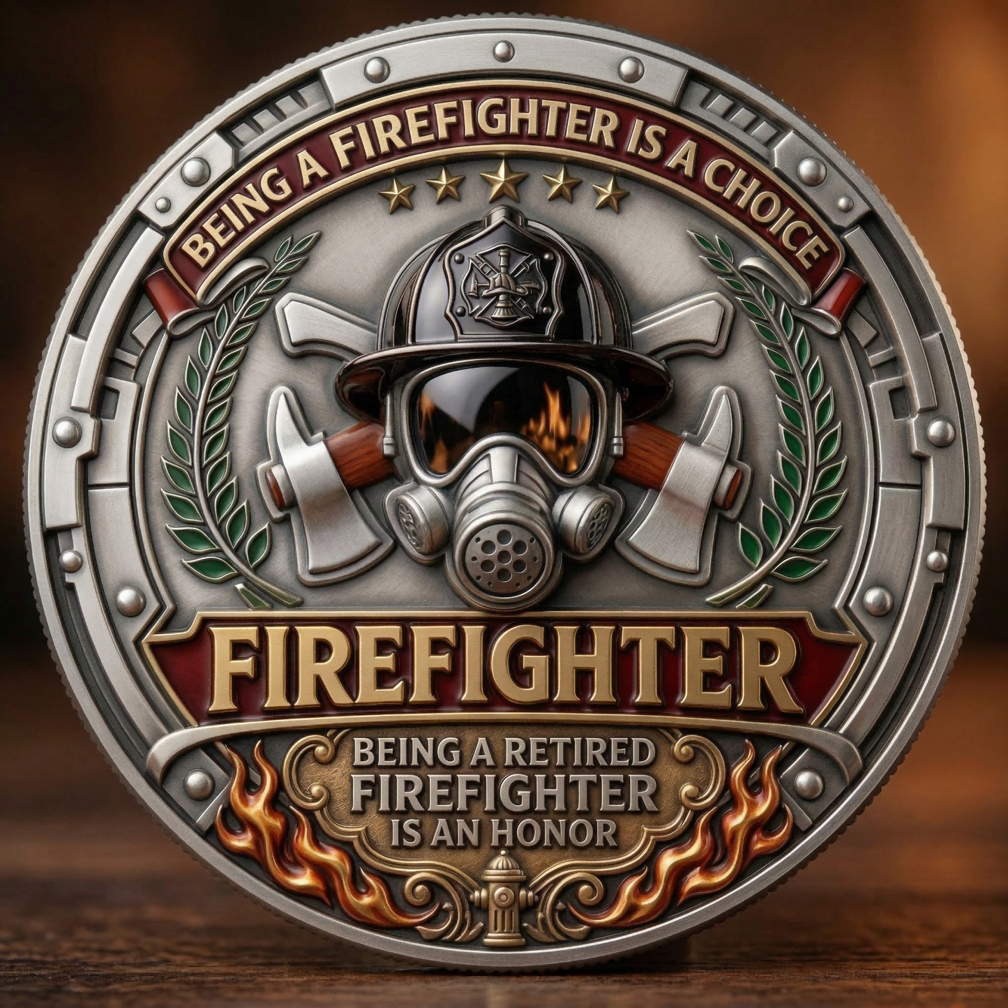 First In Last Out Firefighter Challenge Coin šš„šŖ