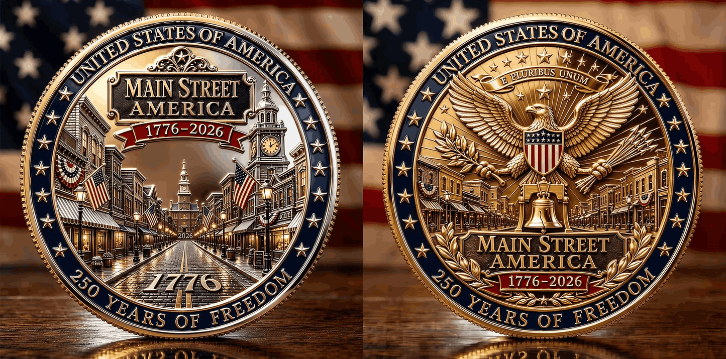 Main Street America 1776–2026 250th Anniversary Commemorative Coin