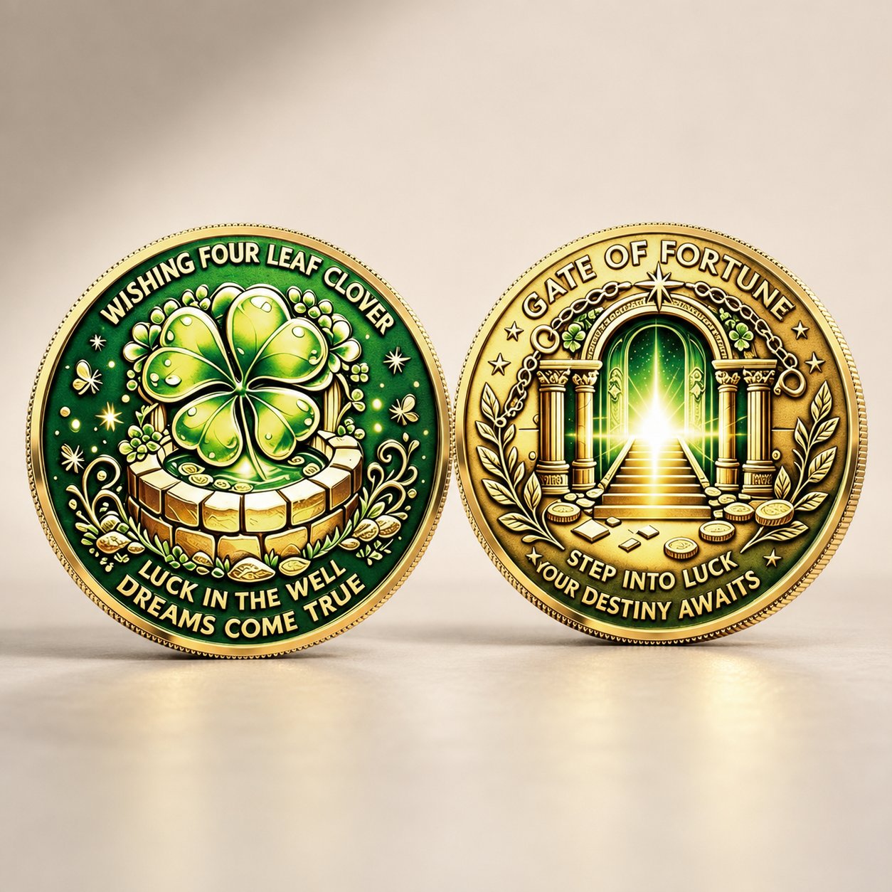 šFortune Favors the Bold Vintage Lucky Cap ā Free Clover Coin Included