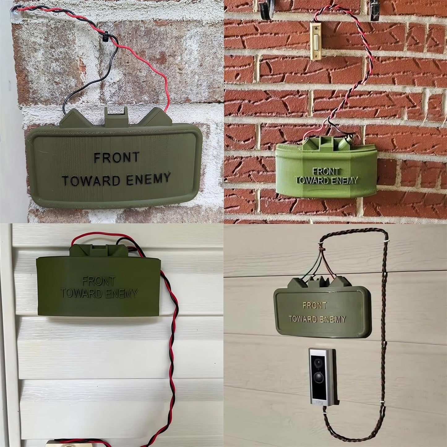 š„LAST DAY 50% OFF - Ring Cam Claymore Mine Doorbell Prank Sign