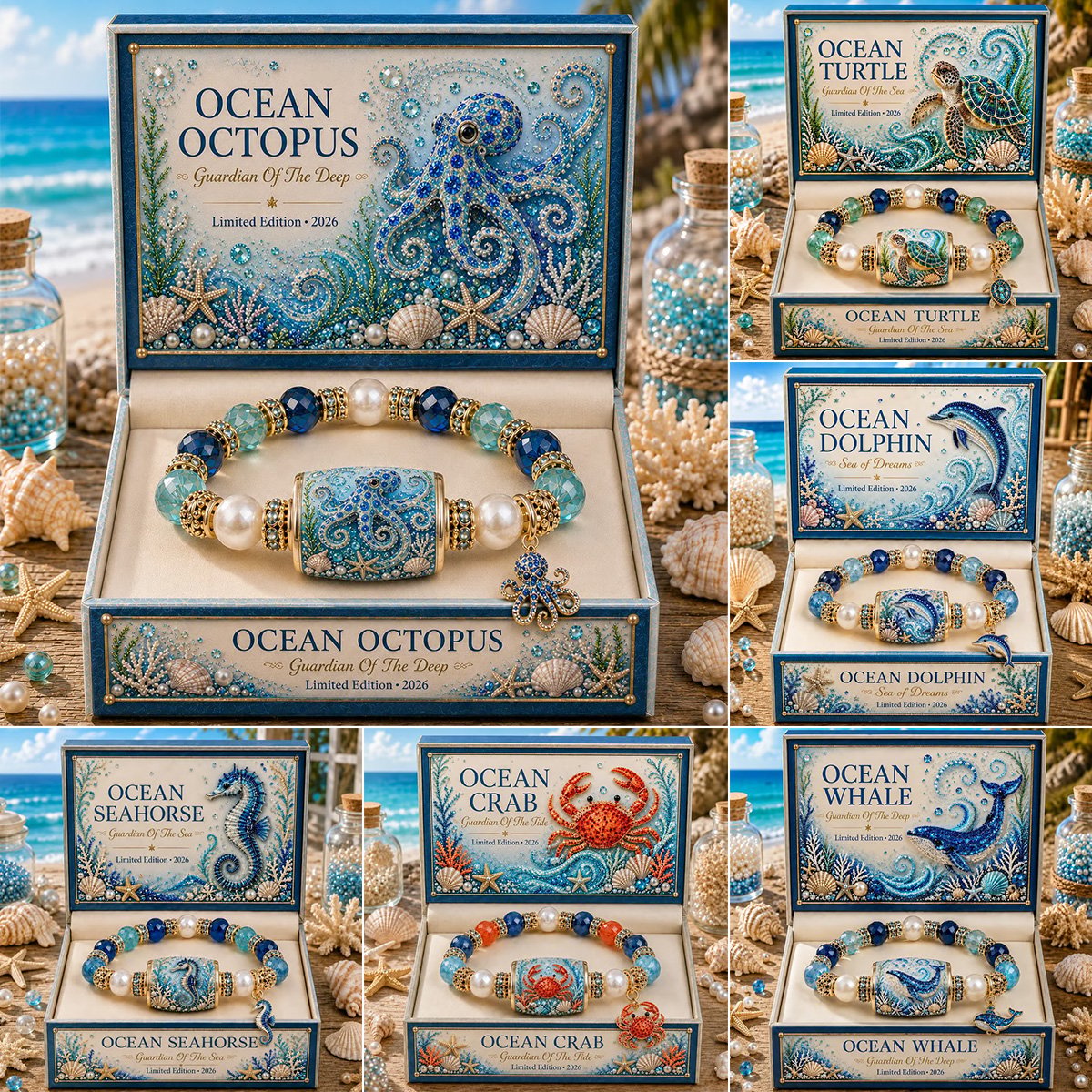🔥LAST DAY 50% OFF - 🌊Ocean Guardians Keepsake Bracelet Collection – Limited Edition 2026