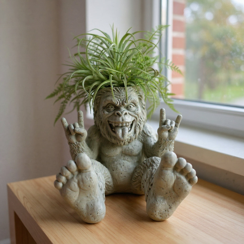 ๐ฆถ Bigfoot Rock On: Rebel Garden Planter โ Wild & Free ๐ฟ