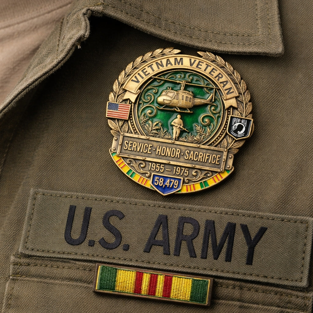 🦅 Last Day Promo: 49% OFF 🎖️Vietnam Veteran Honor Commemorative Pin