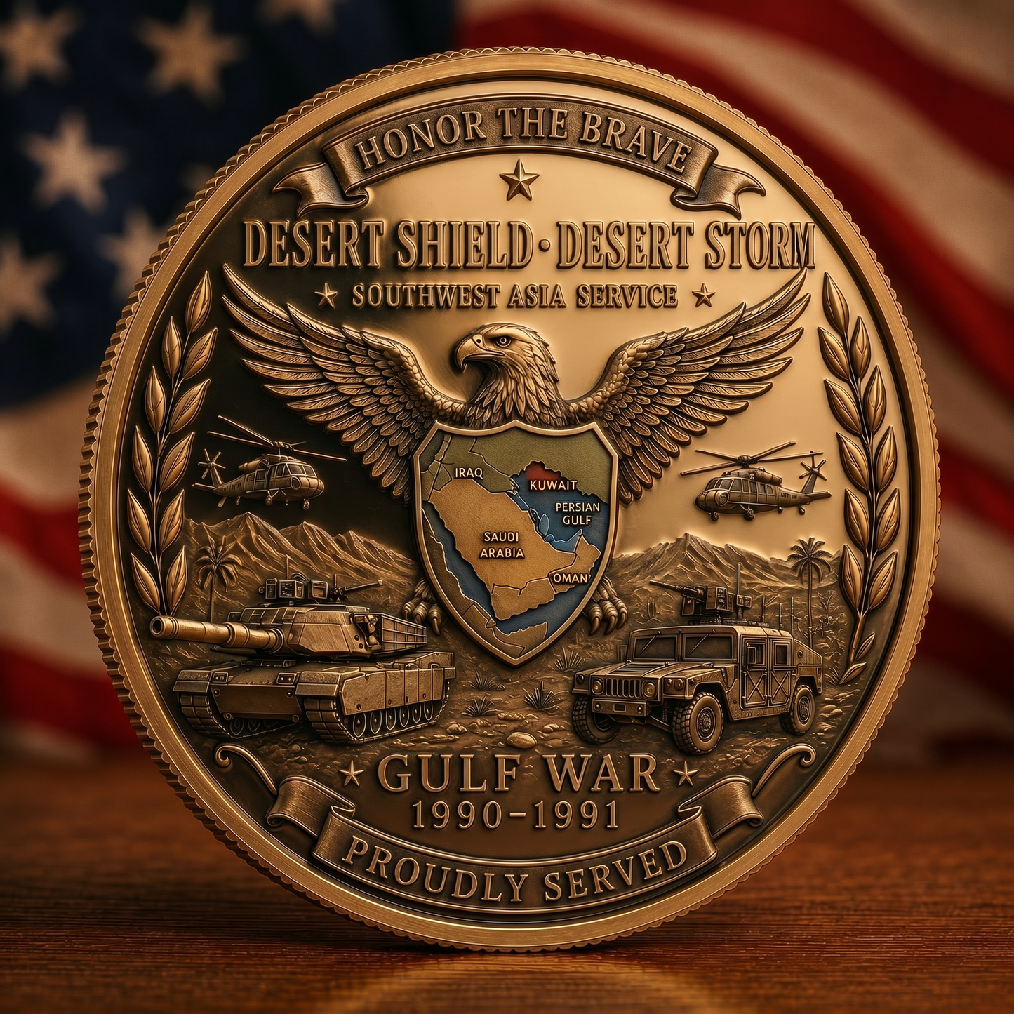 š„LAST DAY 49 % OFF - Gulf War Veteran Commemorative Coin