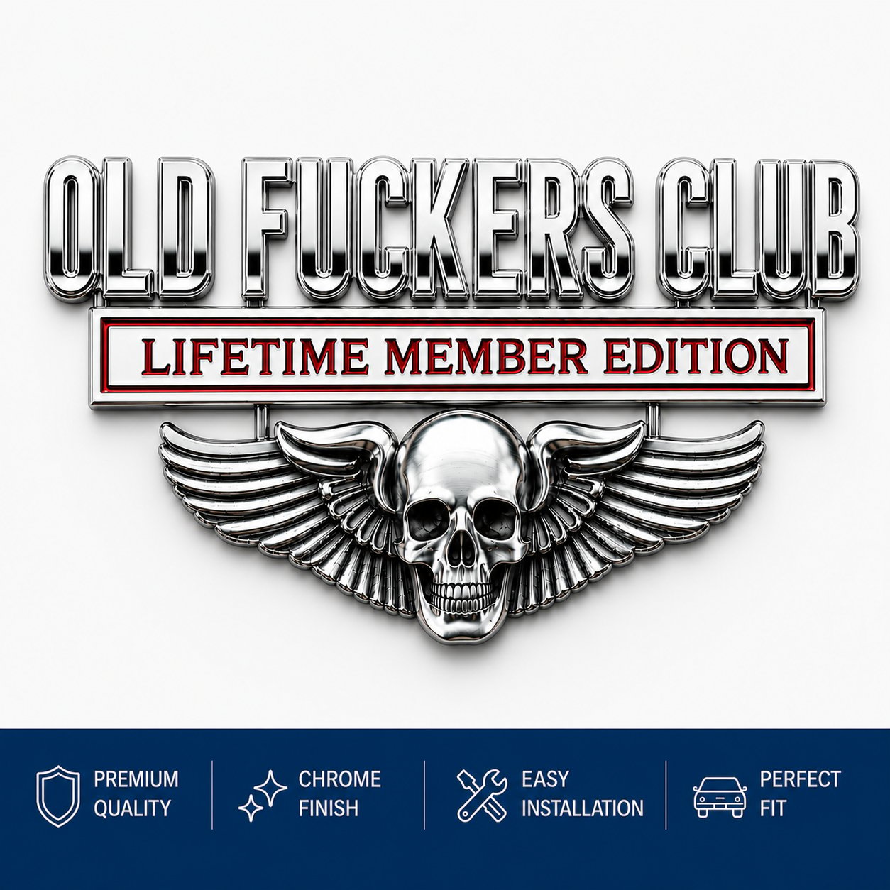 đOLD F*CKERS CLUB Metal Car Emblem