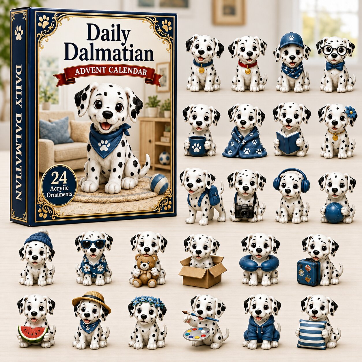 Daily Dalmatian Advent Calendar 2026 - 24-Day Festive Countdown