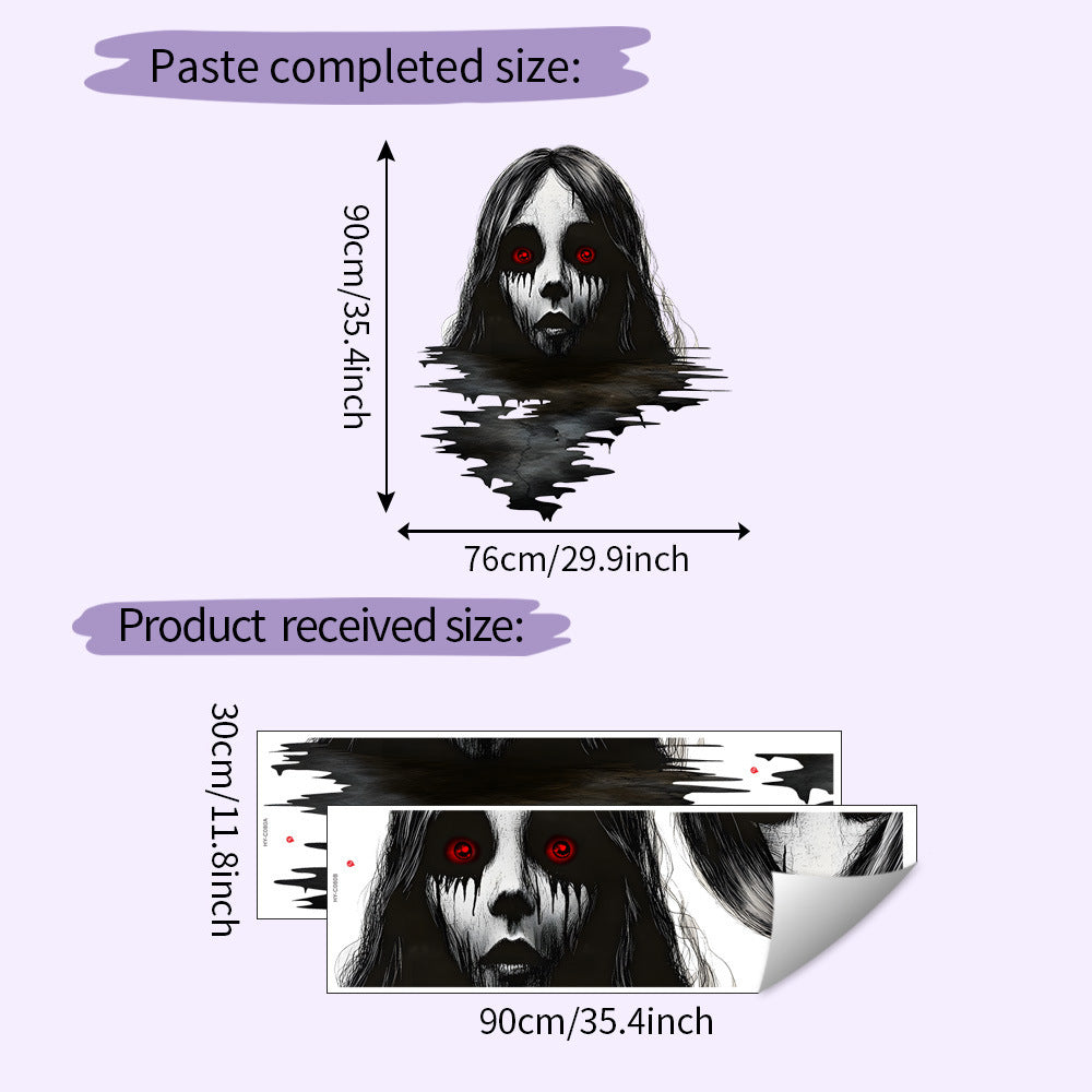 🩸👁️Halloween horror characters wall sticker😈