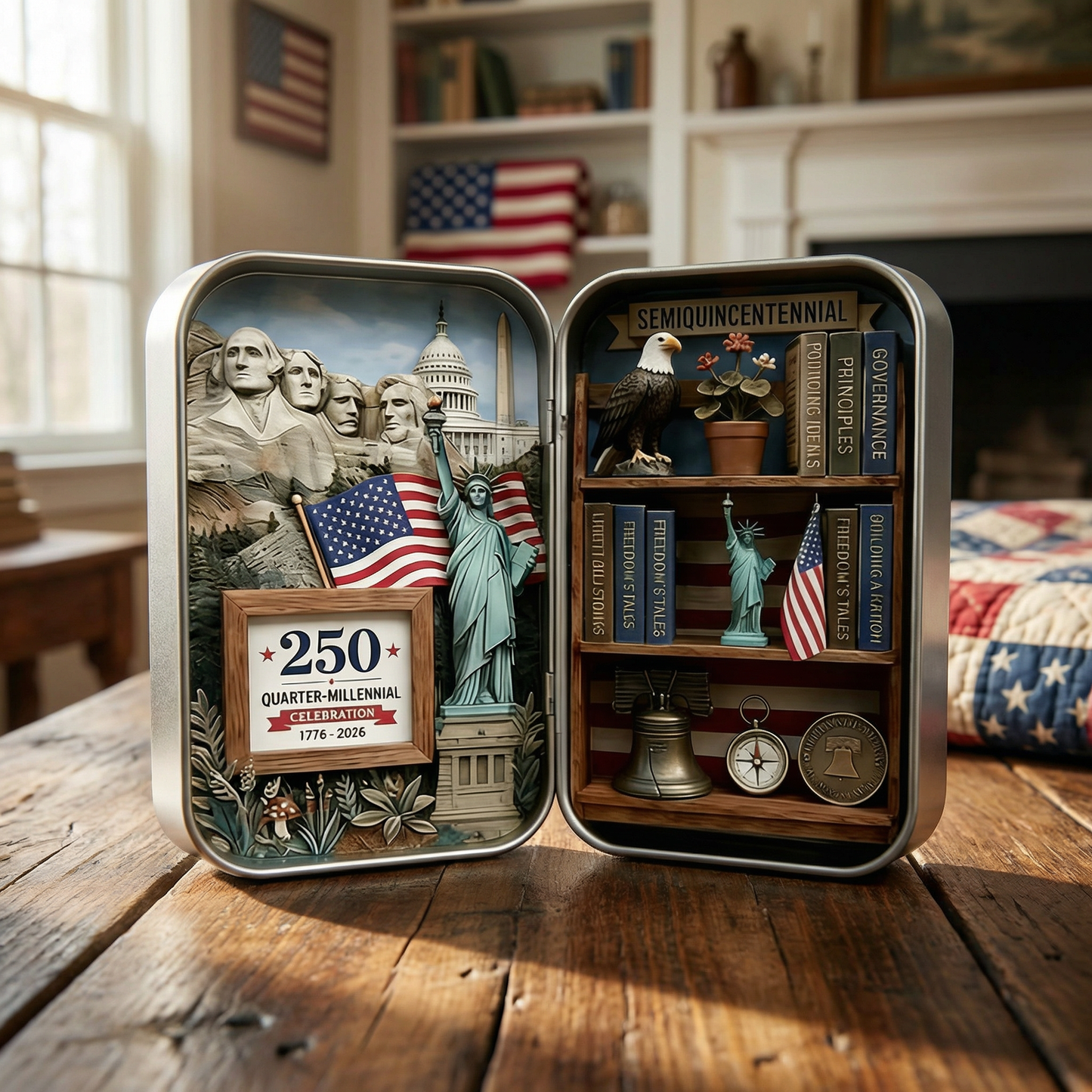 🔥Last Day 49% OFF - ❤️🗽us 250th Anniversary Pocket Diorama Tin