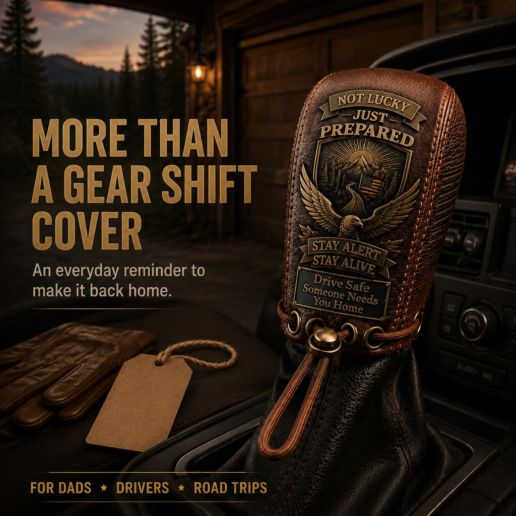 š¦
The "Come Home Safe"Leather Gear Shift Cover