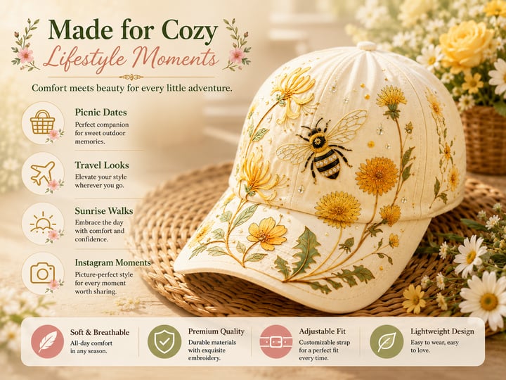 🔥Last Day 50% OFF 🌸🌿Garden Morning Cap (✨2026 Limited Edition)