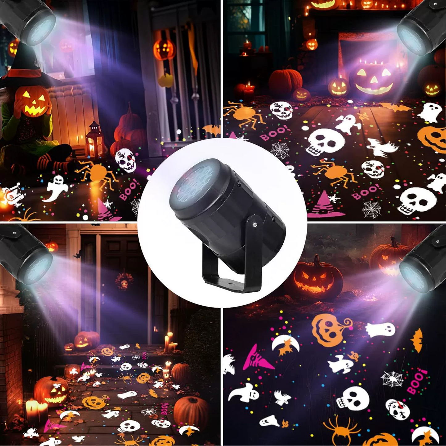 Halloween Skull Dynamic Light 10 Unique HD Projection Patterns