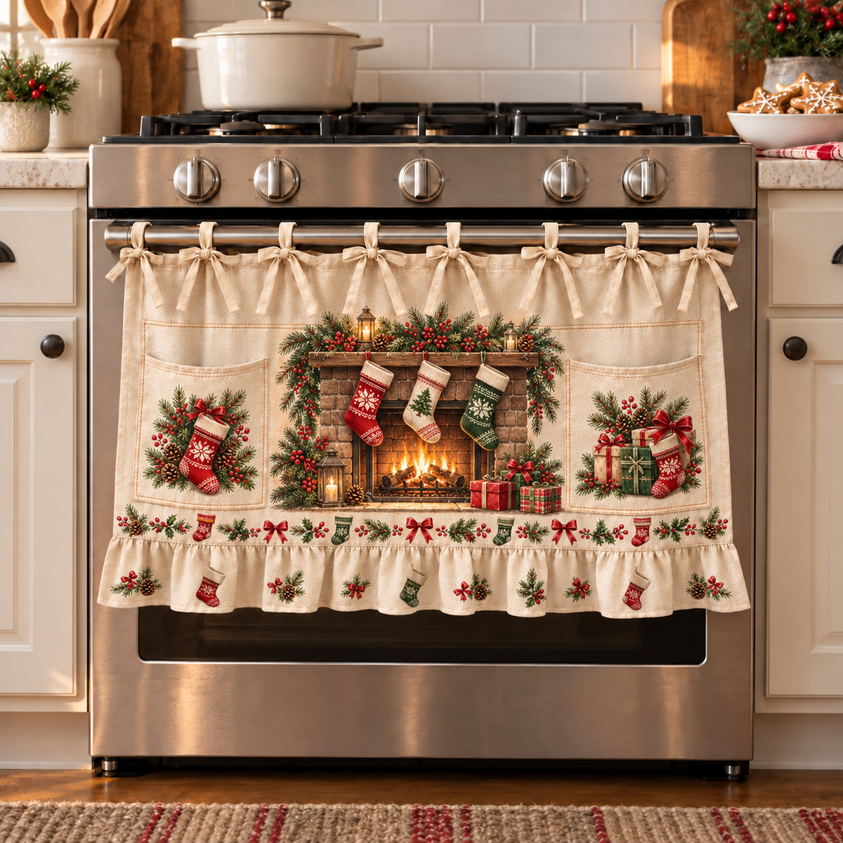 ๐ Christmas Tie-On Pocket Curtain Collection