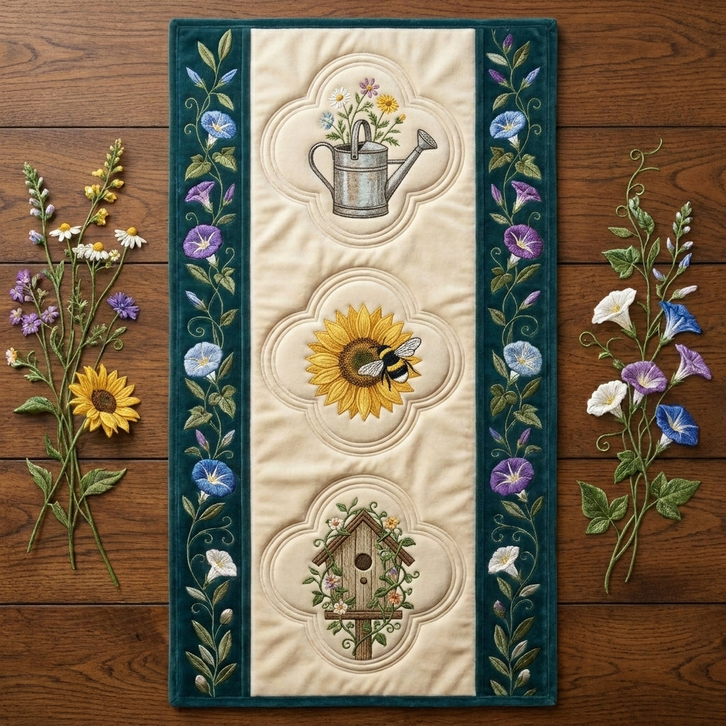 šSummer Secret Garden Special Offer - Elegant Floral Premium Table Runner - Everyday Dining & Decor