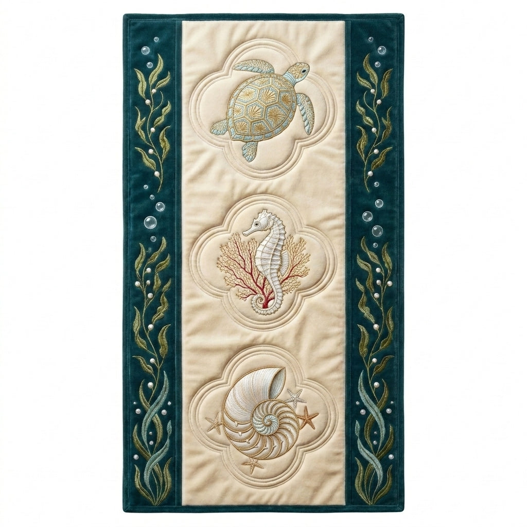 šThe Majestic Sea Turtle Special Offer- Elegant Floral Premium Table Runner - Everyday Dining & Decor