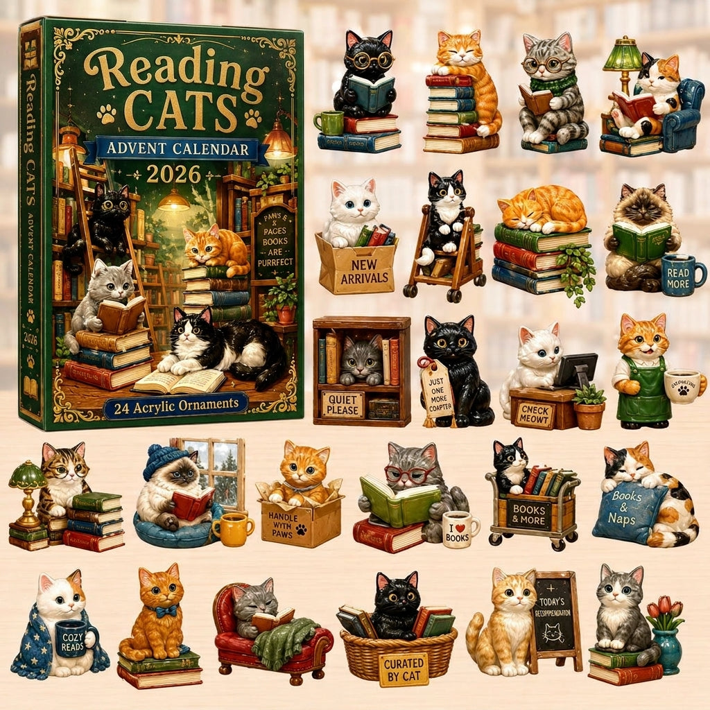Reading Cats Advent Calendar 2026 - 24-Day Festive Countdown