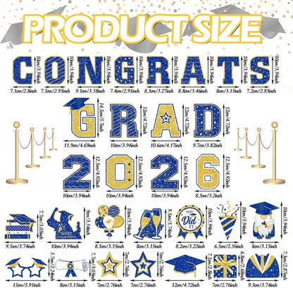 🎓 2026 Grad Car Magnets 🧲 – 30-Piece Set for Celebration Decor (Cars, Fridges & More)