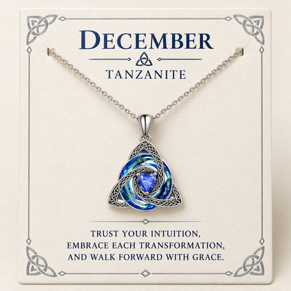 ♾️💖Birthstone Celtic Knot Necklace with cards
