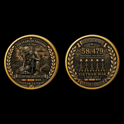 Vietnam Veteran USA 250th Anniversary Commemorative Coin