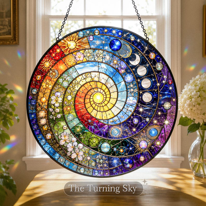 ✨ Catch the Sun, Keep the Magic: Original Spiral Glass Suncatchers 🌞