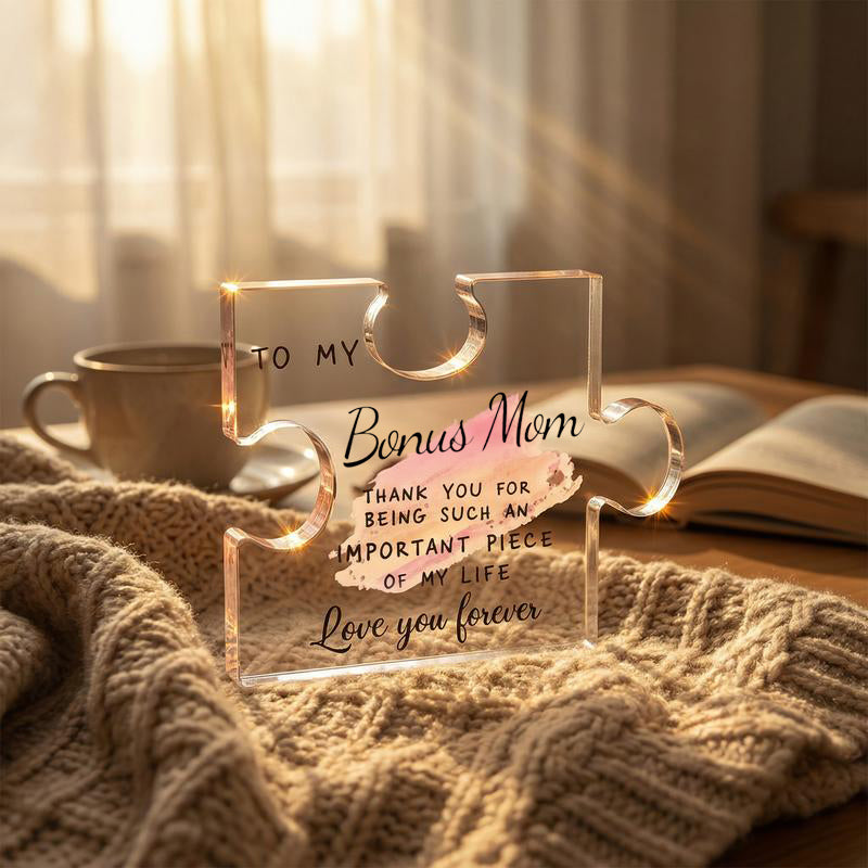 The "Important Piece of My Life" Acrylic Puzzle Keepsake | Heartfelt Gift for Family & Friends