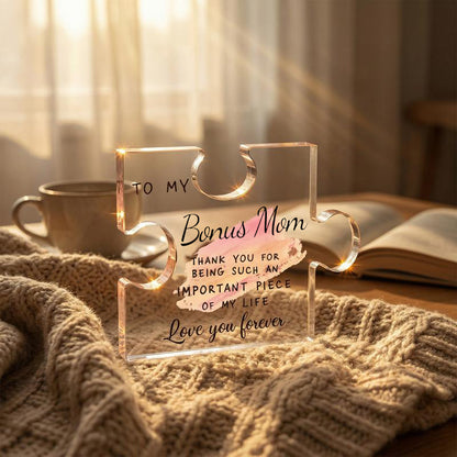 The "Important Piece of My Life" Acrylic Puzzle Keepsake | Heartfelt Gift for Family & Friends