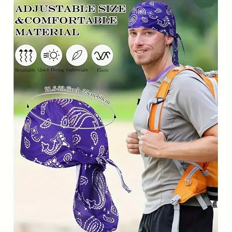 🔥LAST DAY 49% OFF- Paisley Cooling Headscarf Cap