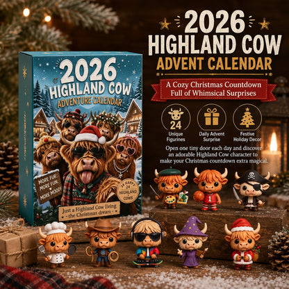 🔥Last Day 49% OFF - 🐂🎁2026 Highland Cow Advent Calendar | Every Day Brings New Surprises(📦Buy 2 Free Shipping)