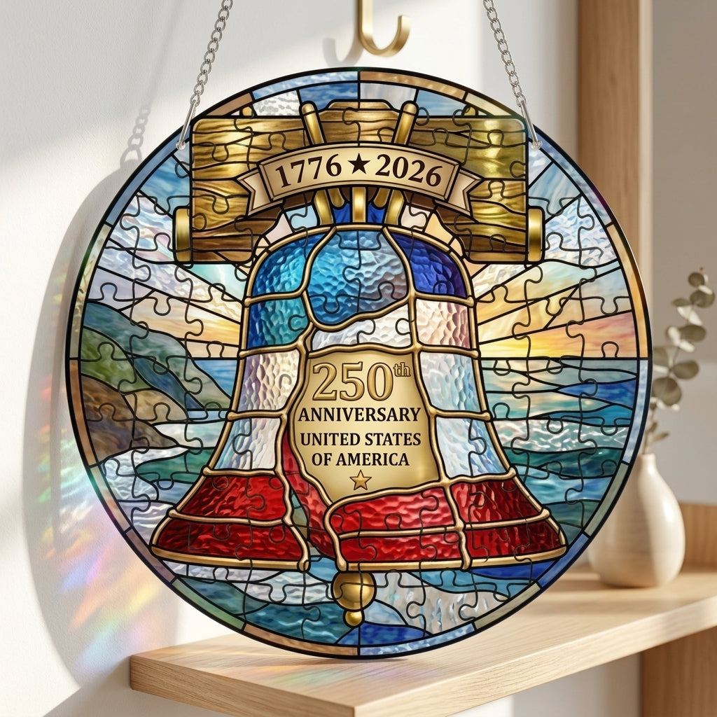 🔥LAST DAY49% OFF🔥 - 250th Anniversary United States Stained Puzzle Hanging ornament
