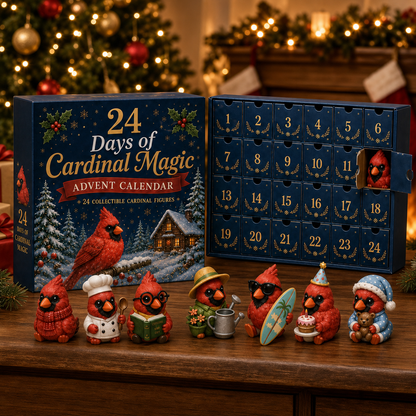 24 Days of Cardinal Magic Advent Calendar – 24 Collectible Christmas Cardinal Surprises
