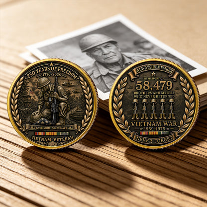 Vietnam Veteran USA 250th Anniversary Commemorative Coin