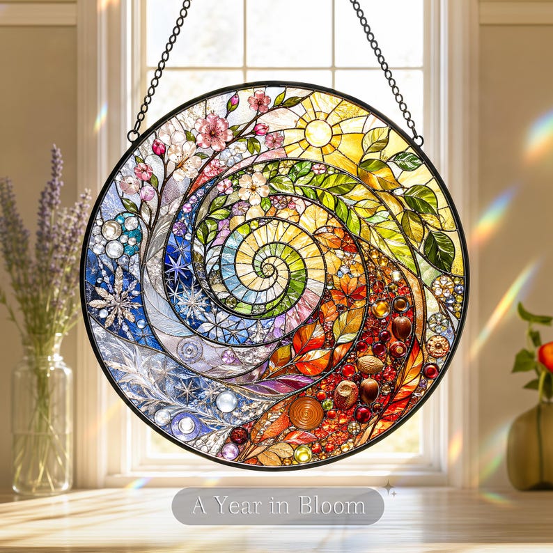 ✨ Catch the Sun, Keep the Magic: Original Spiral Glass Suncatchers 🌞