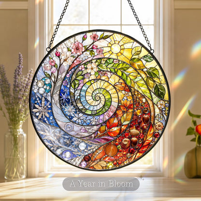 ✨ Catch the Sun, Keep the Magic: Original Spiral Glass Suncatchers 🌞