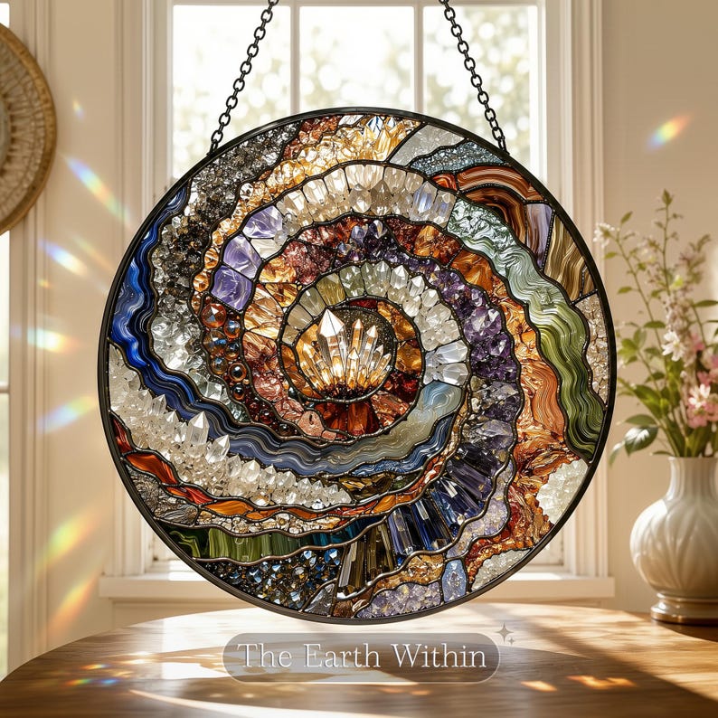 ✨ Catch the Sun, Keep the Magic: Original Spiral Glass Suncatchers 🌞