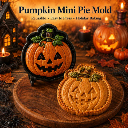 🎃 Halloween Mini Pie Mold Collection | Reusable Embossed Molds for Shaping Detailed Pumpkin, Ghost, Reindeer, Tree & Holiday Pies 🥧✨