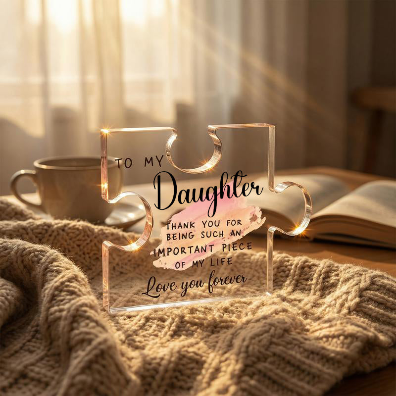 The "Important Piece of My Life" Acrylic Puzzle Keepsake | Heartfelt Gift for Family & Friends