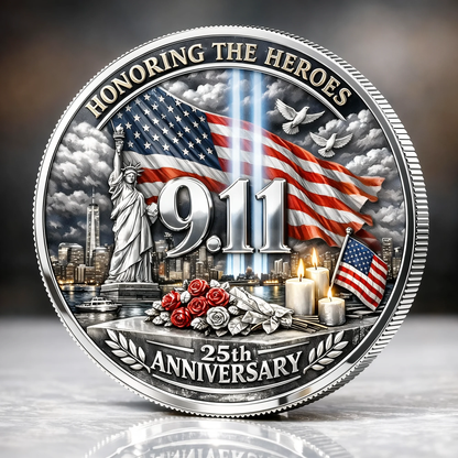 ❤️Last Day 49% OFF - 9/11 Never Forget – 25th Anniversary Commemorative Coin