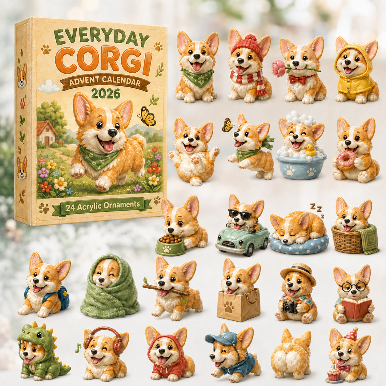 Everyday Corgi Advent Calendar 2026 - 24-Day Festive Countdown