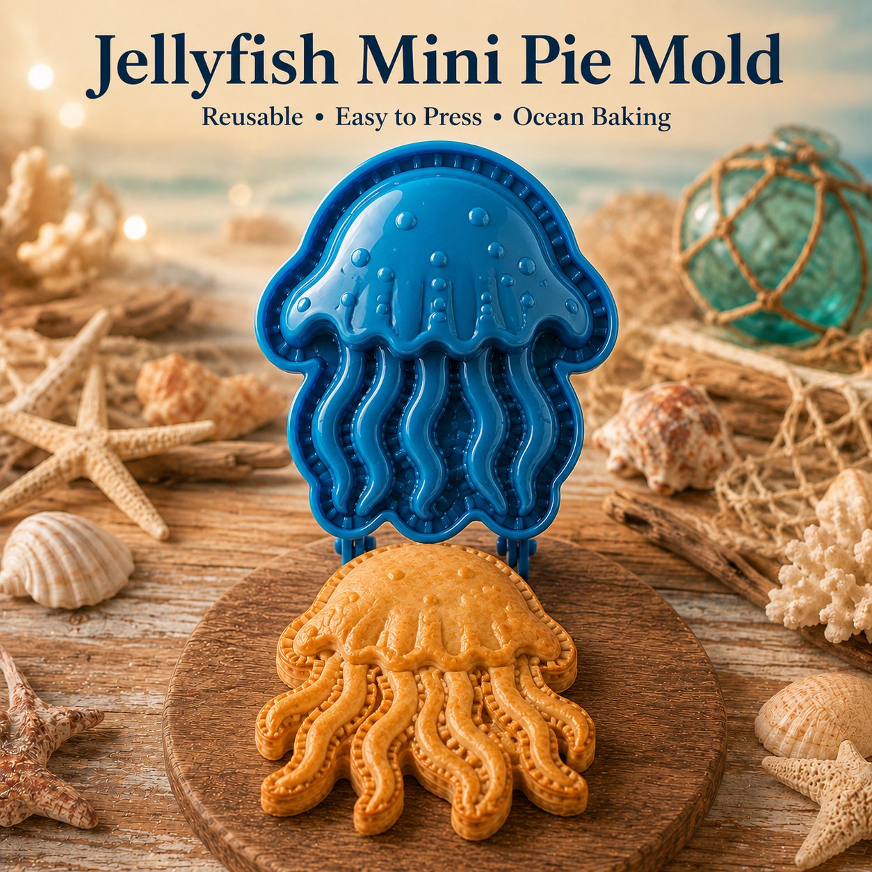 🔥HOT SALE🔥⏳ Last Day 50% OFF – 🌊 8-Design Ocean Filled Pie Press Collection | Reusable Hinged Molds for Cutting, Filling, Shaping & Sealing Marine-Themed Hand Pies 🥧✨