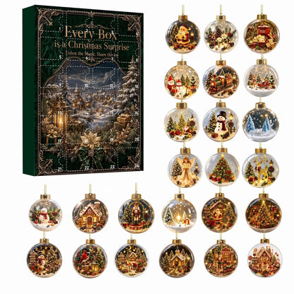 🎄 24-Day Christmas Mystery Ornament Advent Calendar