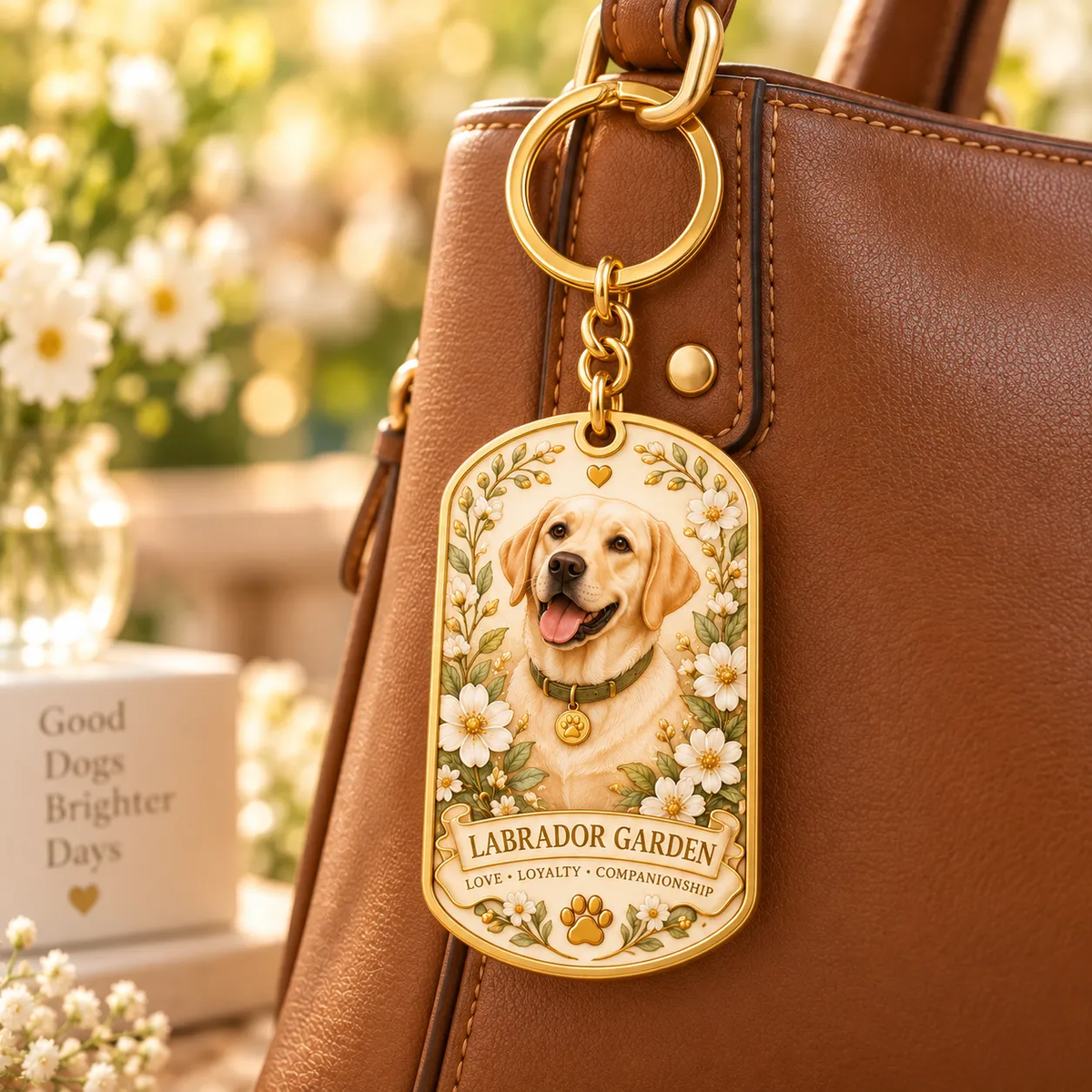 🐾 Labrador Garden Keychain Collection