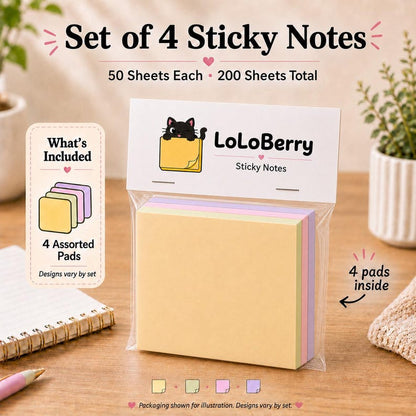 The "Relatable Opossum" Sticky Note Set (4-Pack) 🐾🗑️ | Funny Office Desk Accessories & Coworker Gag Gift