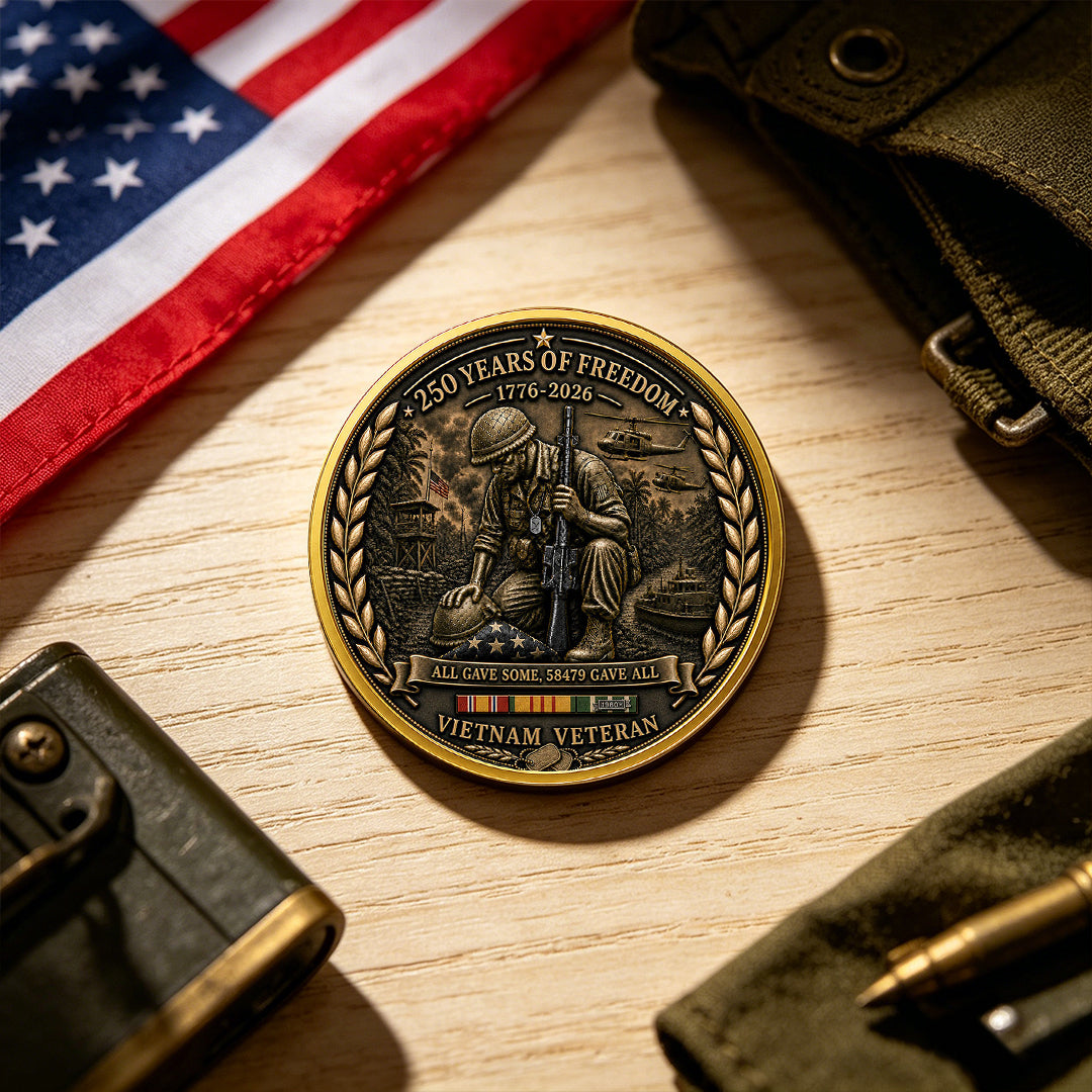 Vietnam Veteran USA 250th Anniversary Commemorative Coin