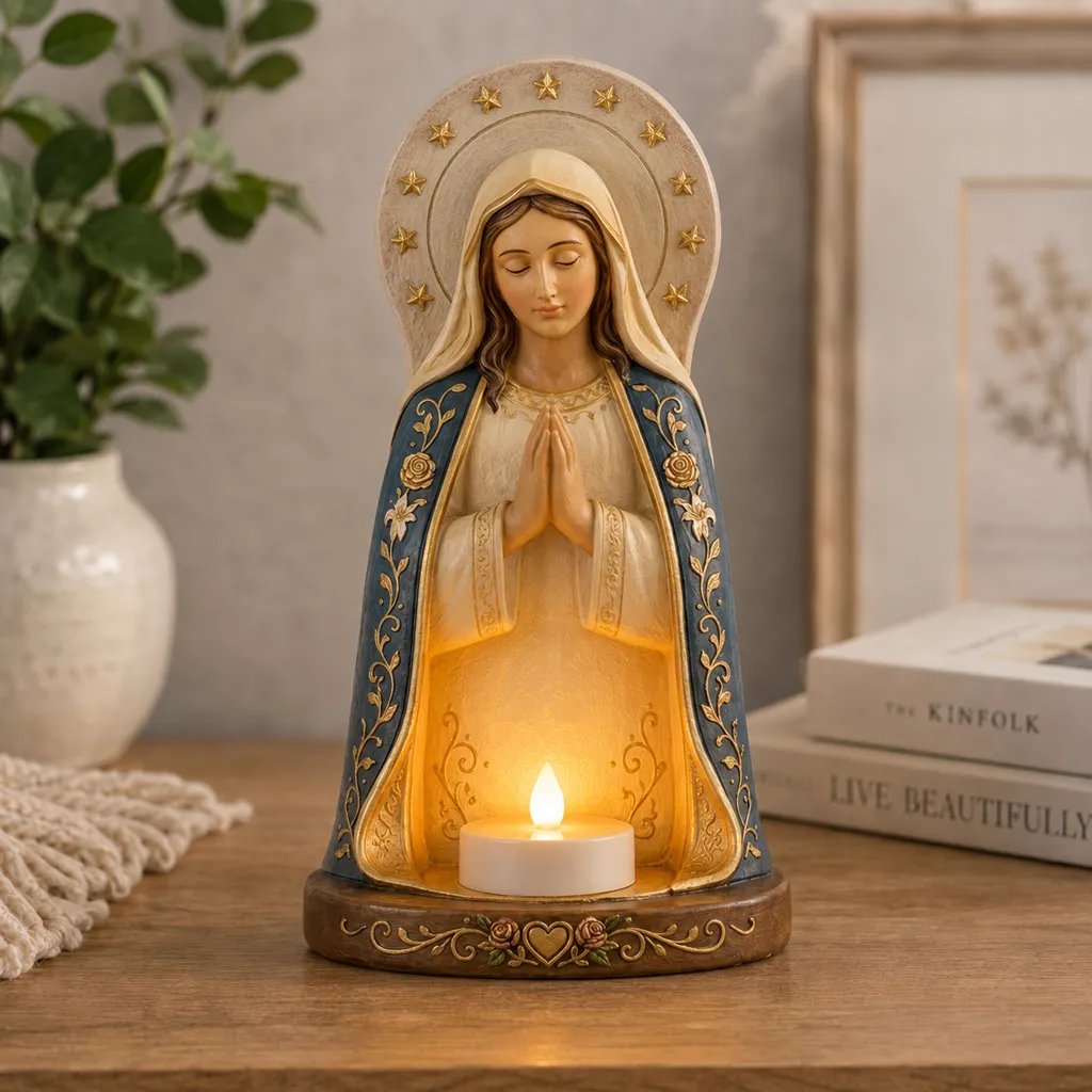 ✝️🕯Jesus & Virgin Mary Prayer Candle Holder