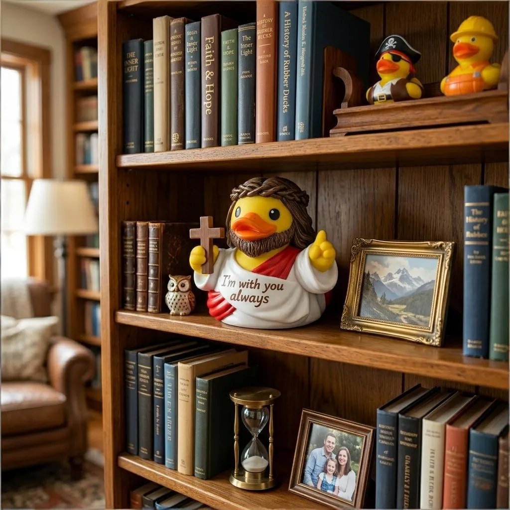 Jesus Duck Figurine – A Heartwarming Reminder of Faith, Hope & God's Presence