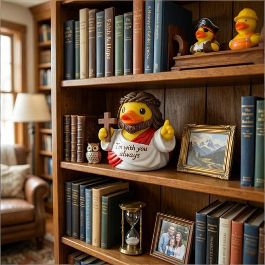 Jesus & Virgin Mary Duck Figurines – The Faithful Duck Collection | A Heartwarming Reminder of Faith, Grace & Heavenly Love