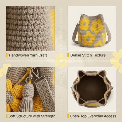 🔥Mother's Day Coming Soon: 49% OFF-Handmade Crochet Flower Tote 🌼✨