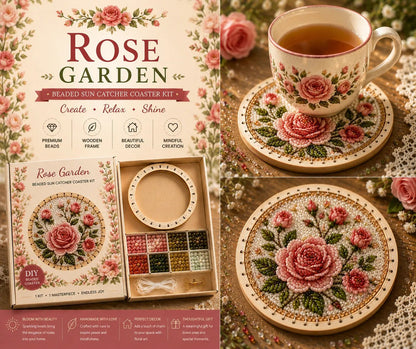 🌸 Beaded Sun Catcher Coaster Kit Collection