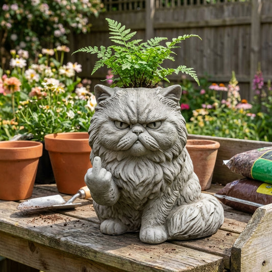 Funny Cat  Planter – Your Plants Just Got Attitude 🌿🐱