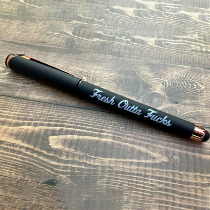 💥Last Day Promotion 49%OFF💝 【Office Spokesperson】Mental Checkout Bundle | Fresh Outta Fucks Stress-Relief Ballpoint Pen + Rant Pad